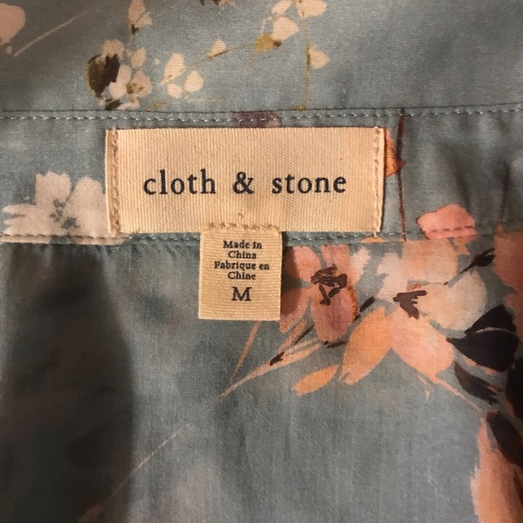Cloth &Stone blouse size M 100% rayon, worn once, - Picture 4 of 5